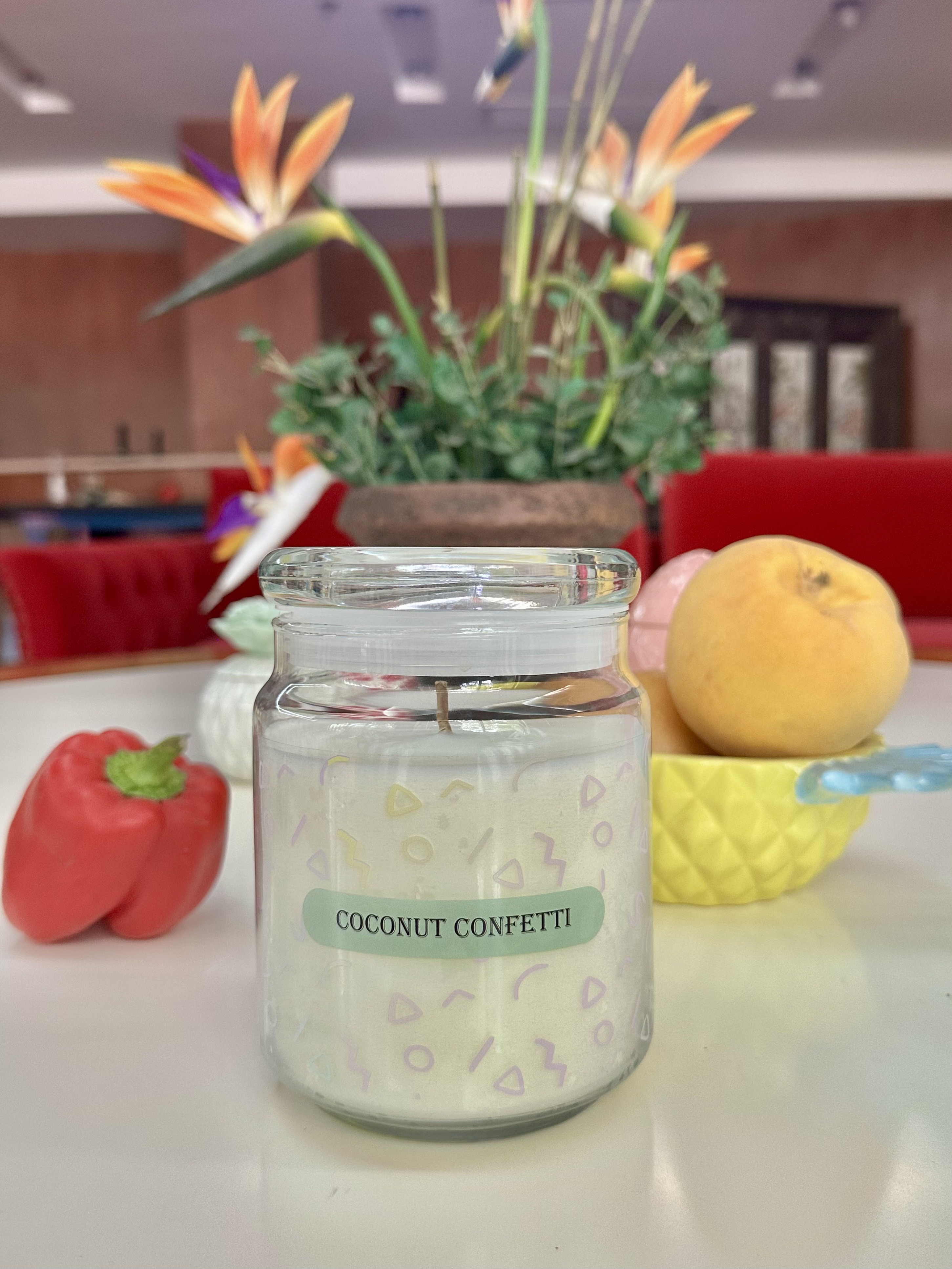 20oz Large Glass Jar Candle - Coconut Confetti